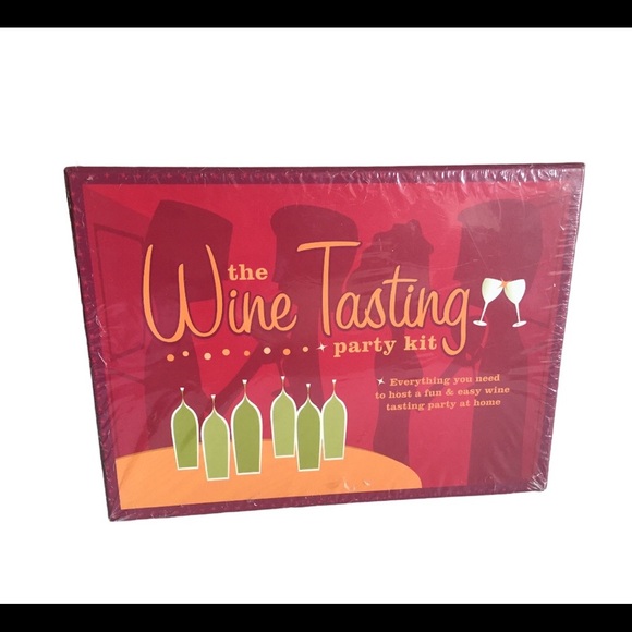 NWT CHRONICLE BOOKS The Wine Tasting Party Kit Pink One Size - Picture 3 of 6